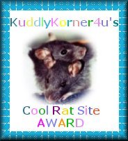 KuddlyKorner4u's Cool Rat Site Award